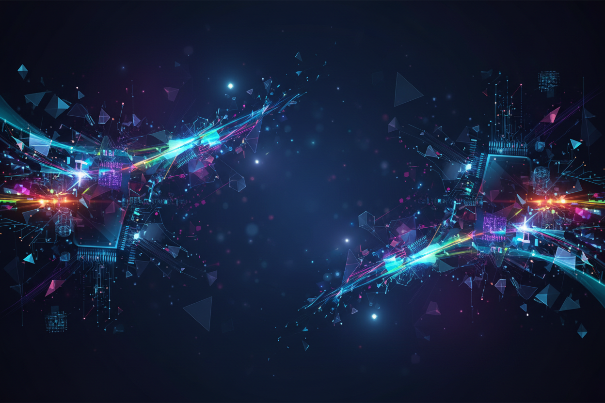 Unique Abstract Tech Banner